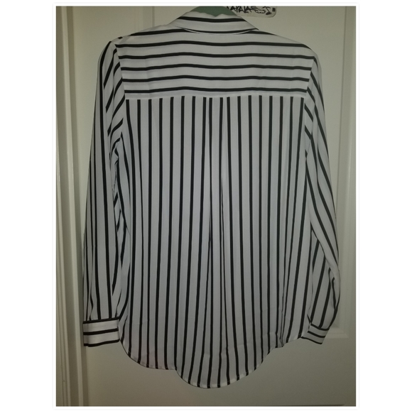 Striped Forever 21 Button Up Blouse/Top, Medium - Picture 2 of 4